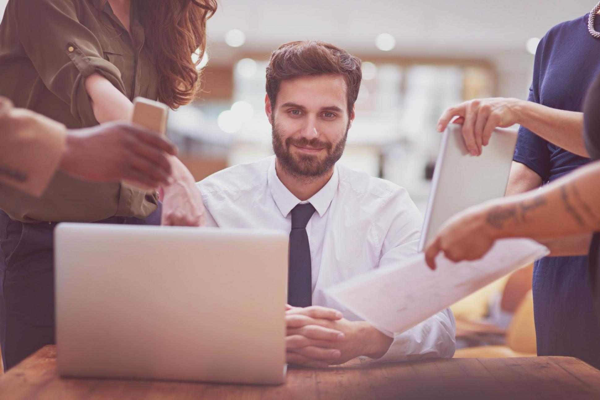 Teilnehmer während einer praktischen Übung